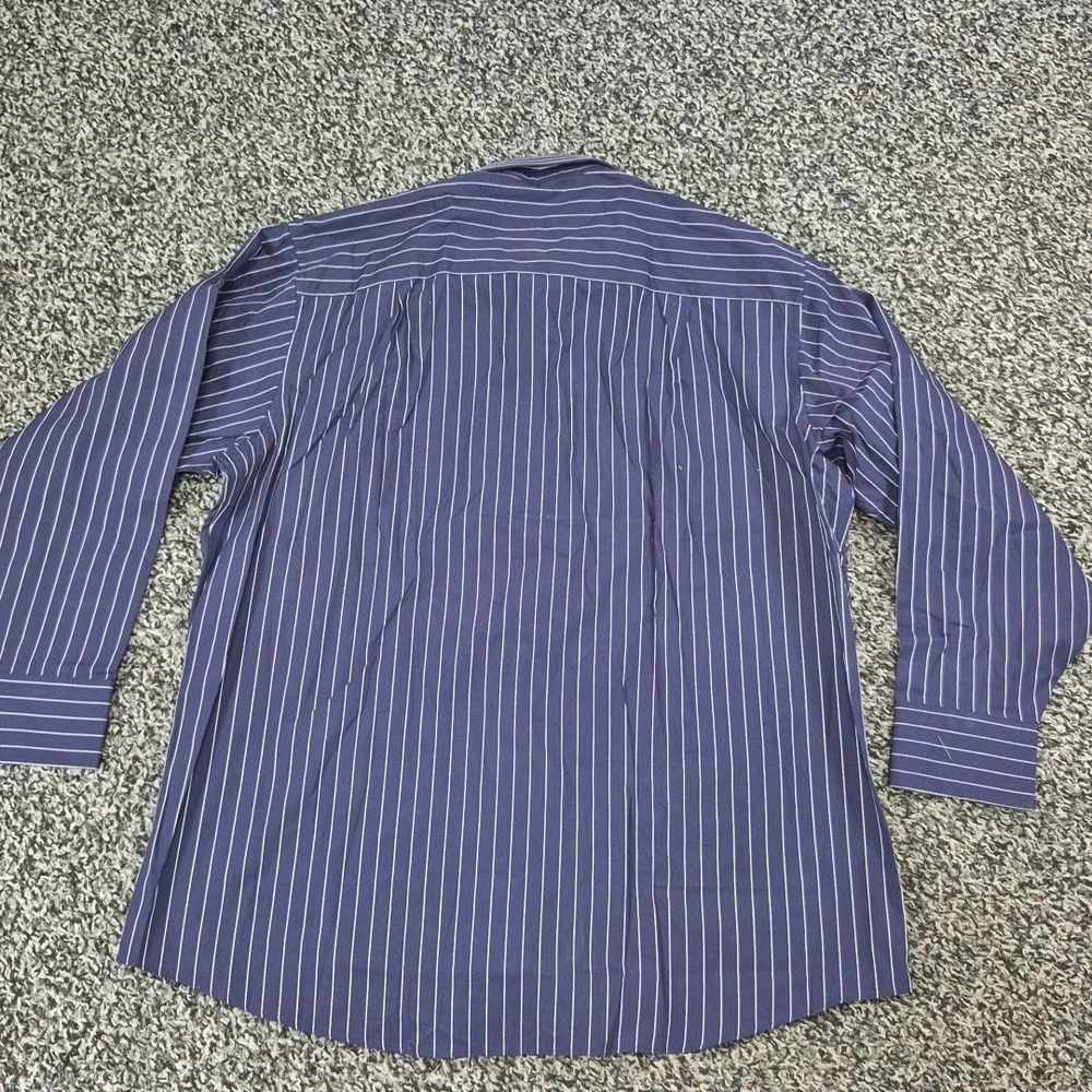 NWT‎ Donald J Trump Long Sleeve Signature Collection Shirt Mens 17 32/33 Blue